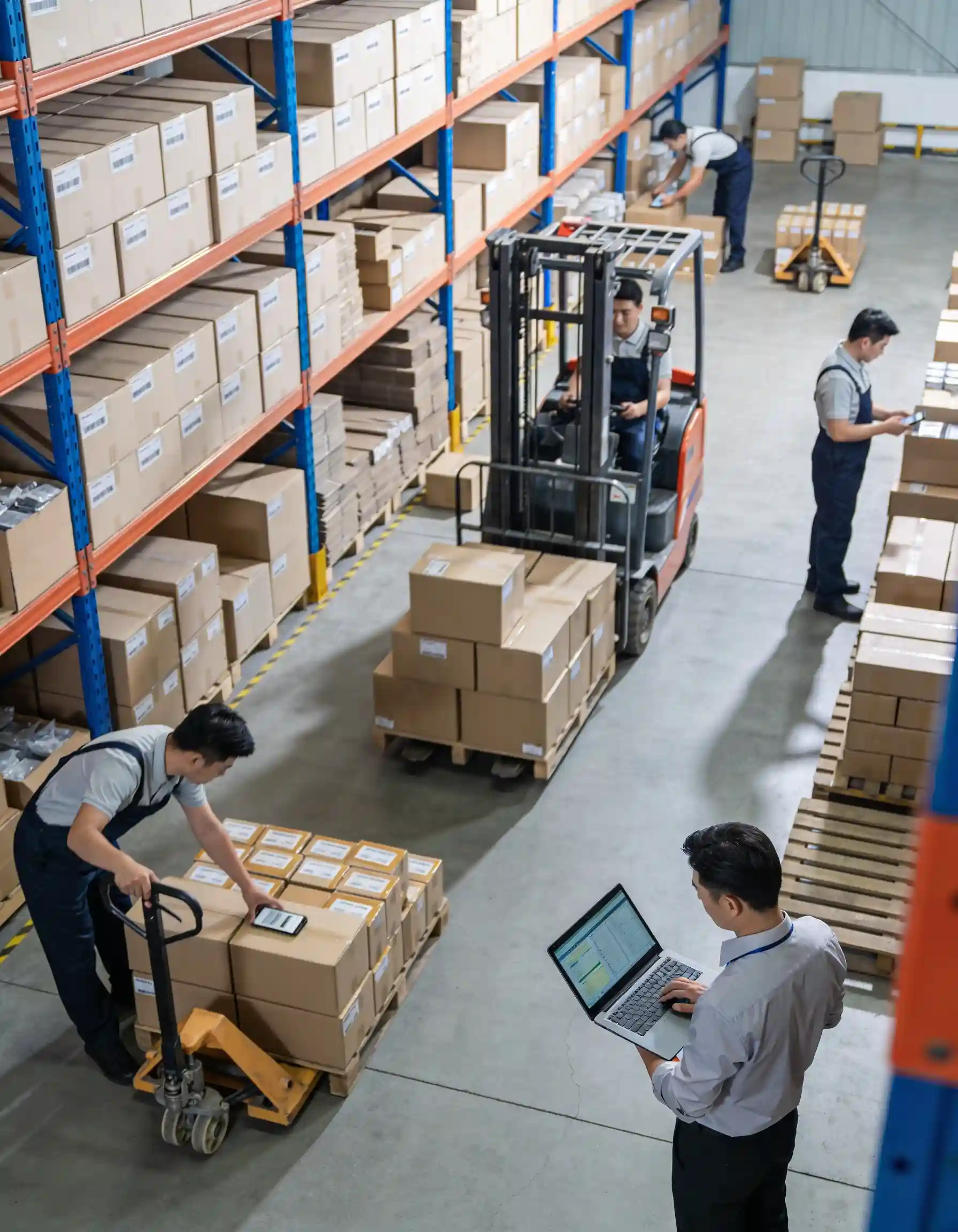ERP and accounting integration for efficient warehouse inventory management and operations.